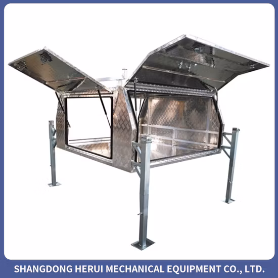 Aluminum Ute Canopy Waterproof Alloy Truck Toolbox Canopy with 5 Doors for Custom