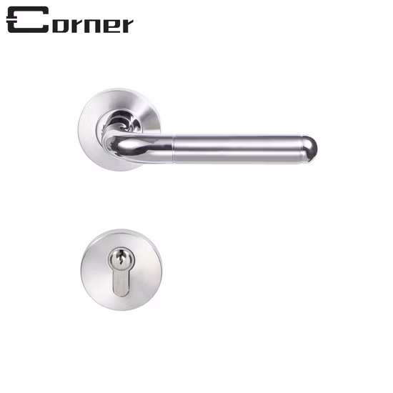 Basic Customization Bedroom Door Lever Handle for Wooden Door Stainless Steel 304 Modern Interior Door Handles Satin Black Gold Door Handle