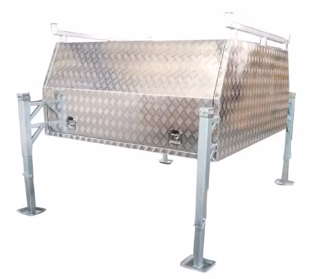 Waterproof Trailer Pickup Aluminum Ute Truck Tool Box Truck Canopy with Three Doors 2100X1800X860