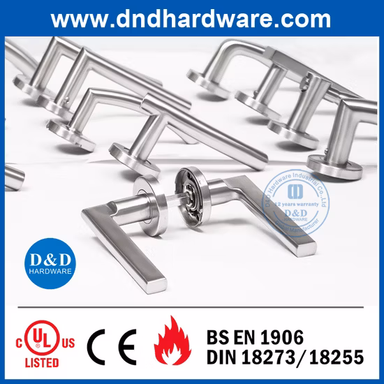 En1906 Cool Design Stainless Steel Door Lever Handle for Wooden Door